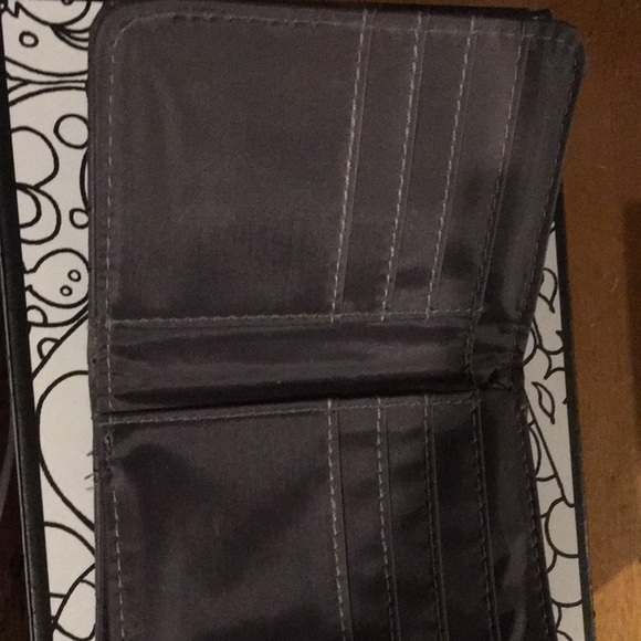 Rampage Gray Quilted vegan leather wallet - Picture 3 of 4